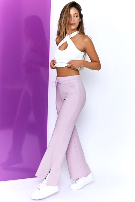 Bo+Tee Life Anchos Leg Joggers Lilac | VGZY51472