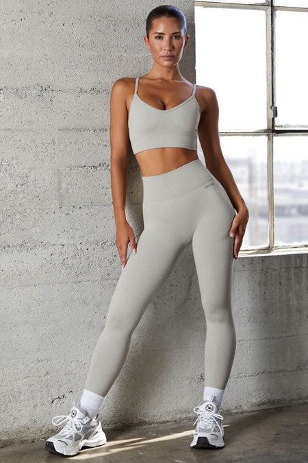 Bo+Tee Vitality Seamless Full Length Leggings Gris | ONKR98703