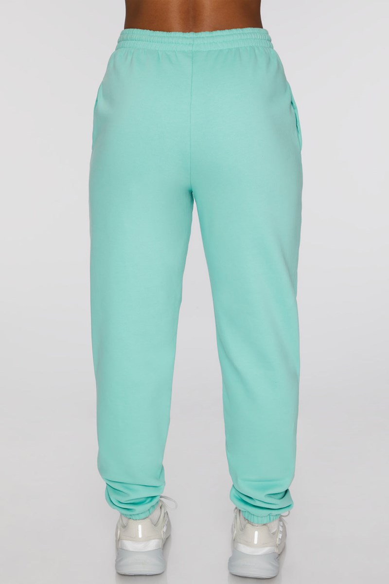 Bo+Tee Always Improving Branded Petite Sweatpants Turquesa | QJMD79284