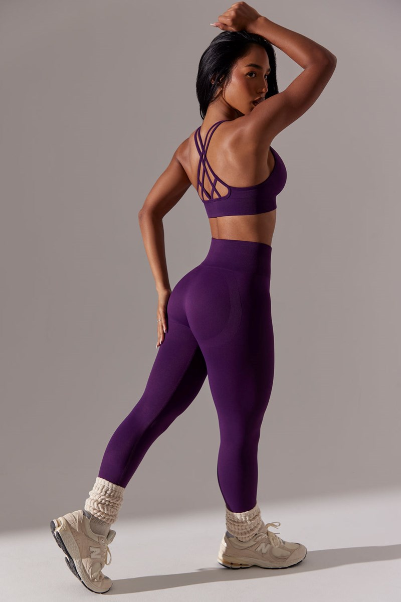 Bo+Tee Dedicated High Cintura Super Sculpt Leggings Moradas | ROPW41785