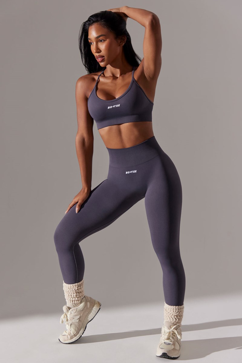 Bo+Tee Dedicated High Cintura Super Sculpt Leggings Gris | UHMP51689