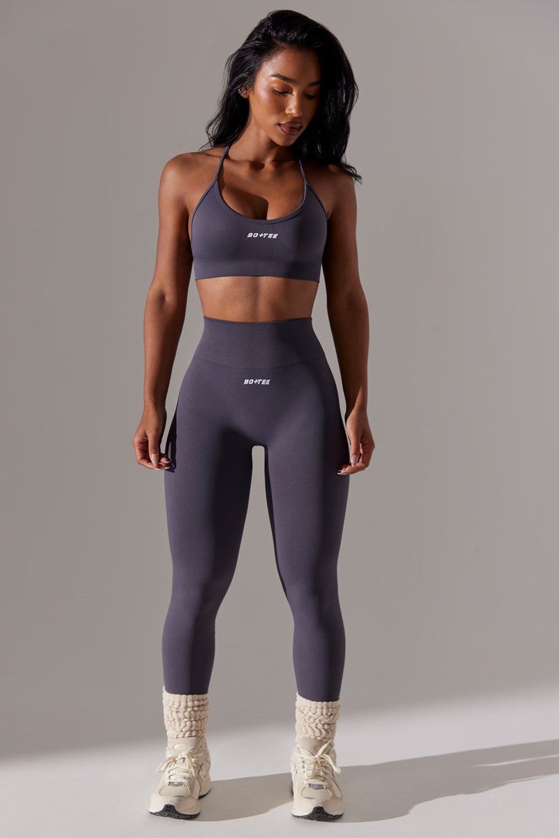 Bo+Tee Dedicated High Cintura Super Sculpt Leggings Gris | UHMP51689