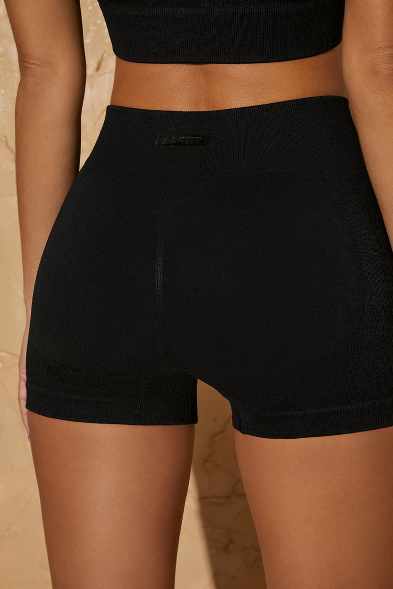 Bo+Tee Definition Seamless Mini Shorts Negras | PJWI64912