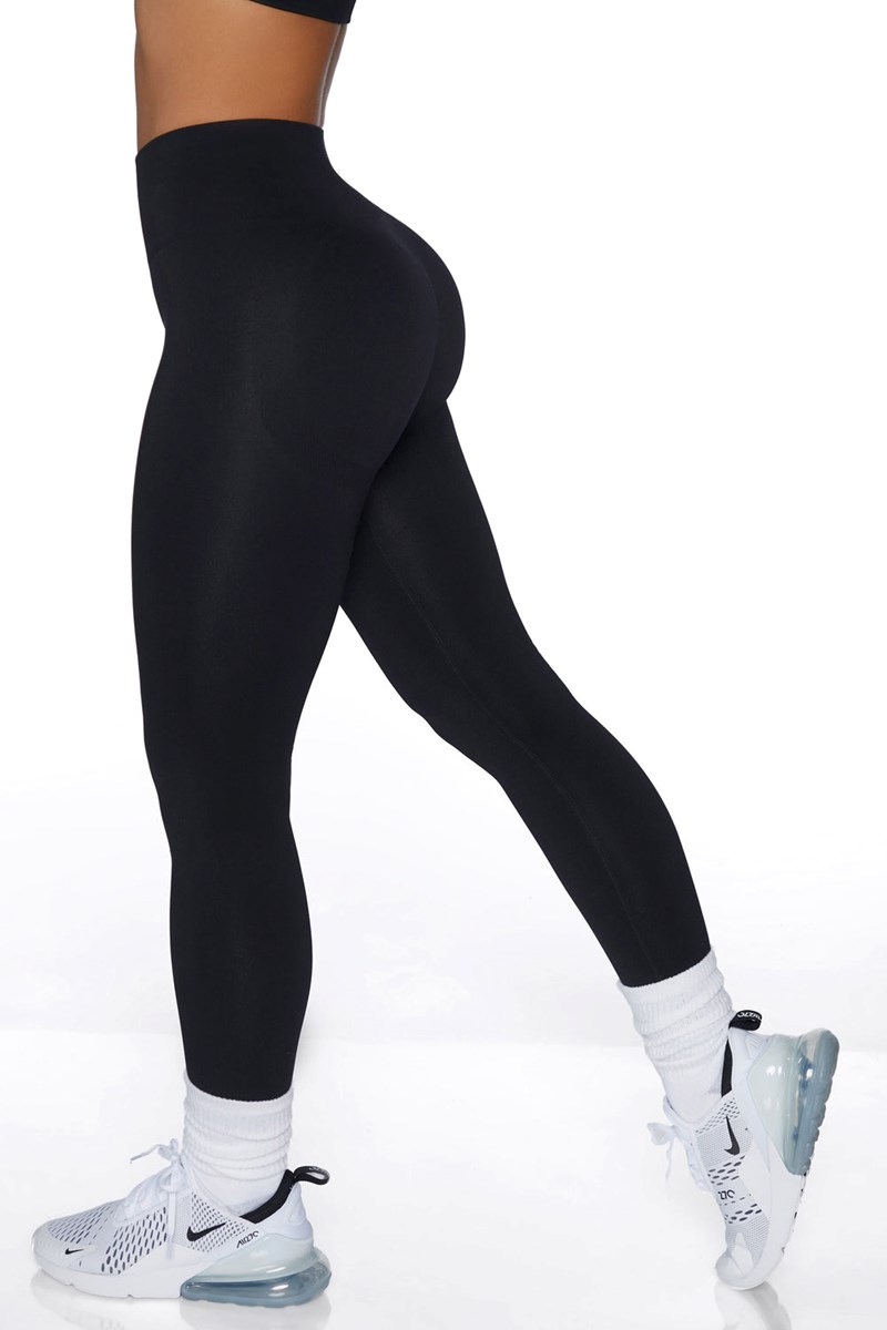 Bo+Tee Energetic Seamless High Waisted Leggings Negras | ERHY32750