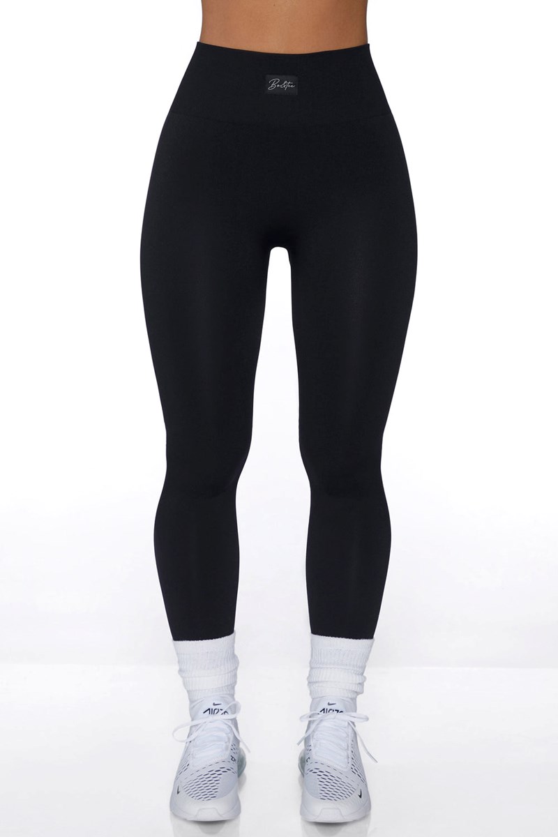 Bo+Tee Energetic Seamless High Waisted Leggings Negras | ERHY32750