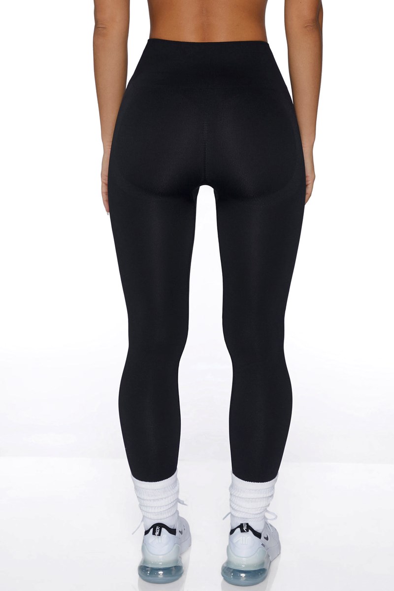 Bo+Tee Energetic Seamless High Waisted Leggings Negras | ERHY32750