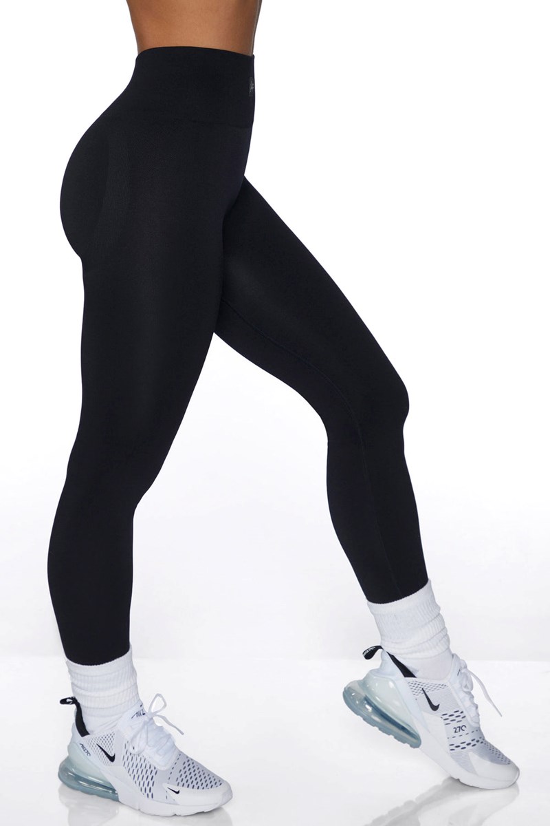 Bo+Tee Energetic Seamless High Waisted Leggings Negras | ERHY32750