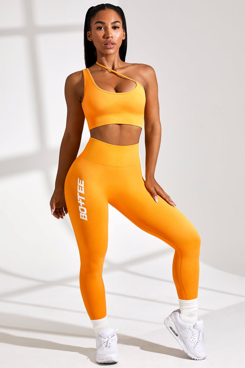 Bo+Tee Energy Petite Full Length Seamless Leggings Naranjas | ZTCO53714