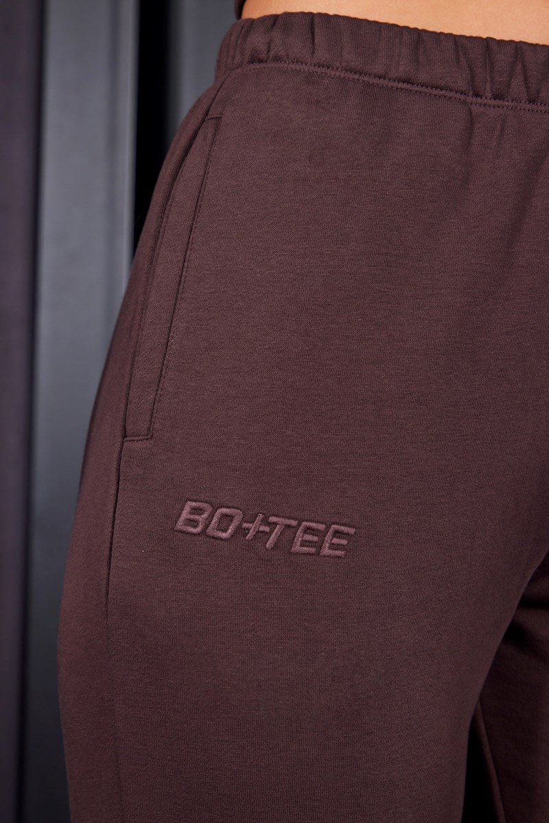 Bo+Tee In My Stride Petite Slim Fit Jogger Bottoms Marrones | NHQK57934