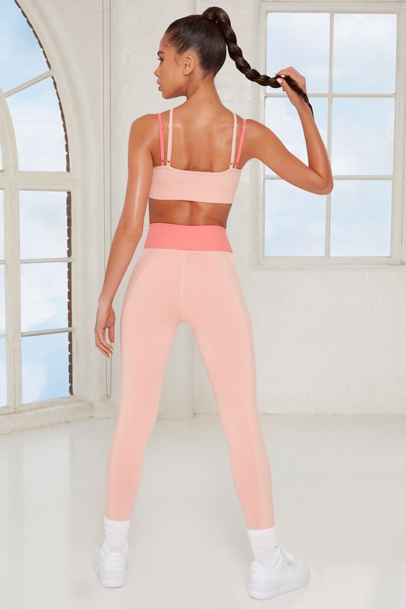 Bo+Tee Revive Petite Wrap V Cintura Leggings Pink Bo+Tee | WTPS50324