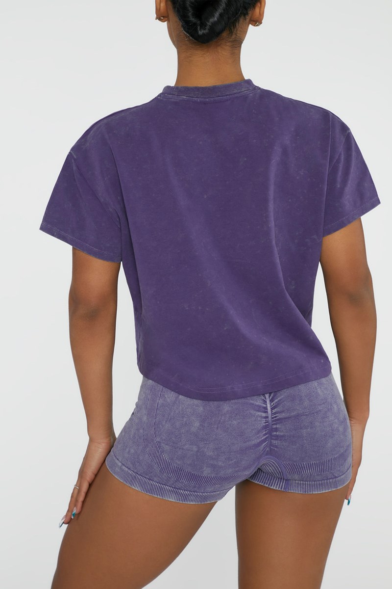 Bo+Tee Ultimate Oversized T-Shirt Violet | KTIV64739