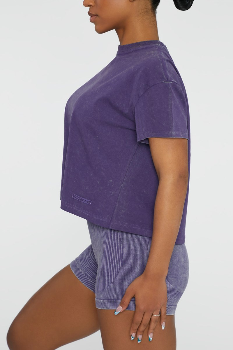 Bo+Tee Ultimate Oversized T-Shirt Violet | KTIV64739