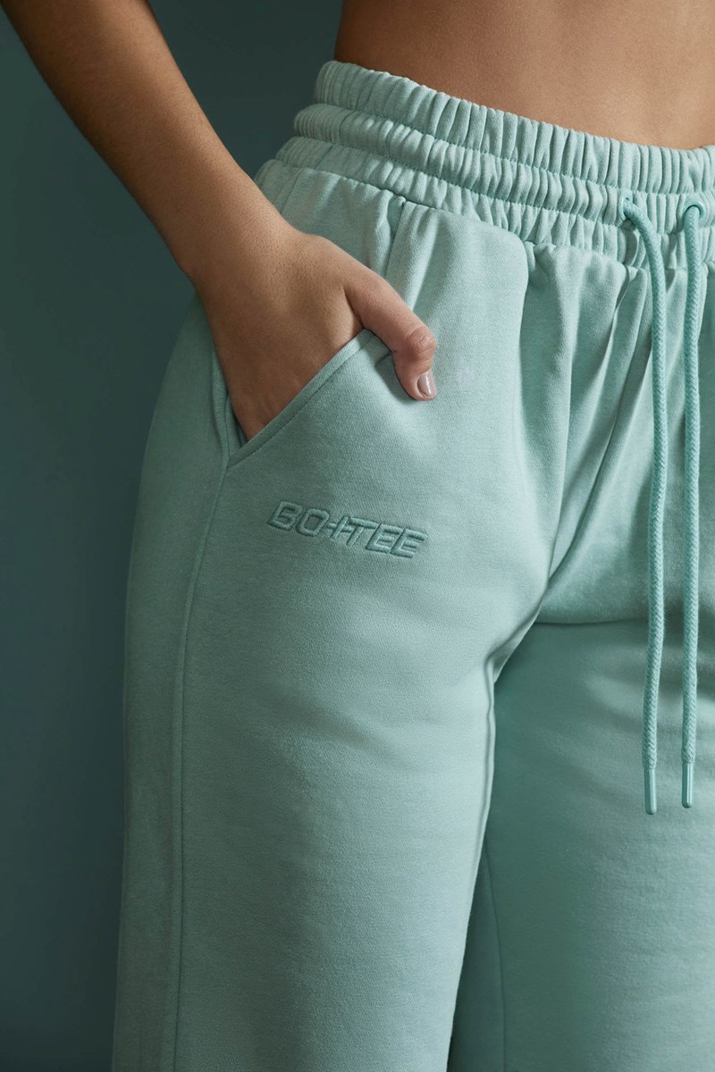 Bo+Tee Wellness Jogger Bottoms Sage | PRLQ36842